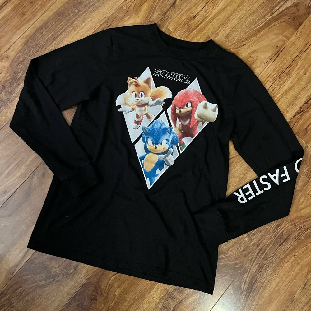 Sonic 2 - Black Long Sleeve Shirt (M)